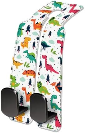 Car Seat Headrest Hook, Universal Leather Cute Hanger Holder Hook, Storage by NUGGHU