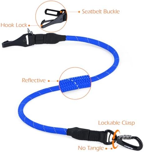 PetBonus Dog Seat Belt for Car, Durable Rope Dog Car Harness for Vehicle - Image 6