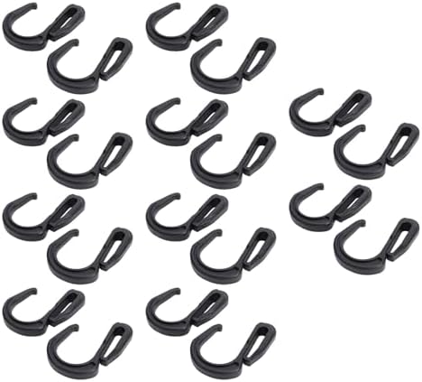 Bungee Cord Hooks 20 Piece Plastic S Clips Cargo Nets by Jauarta