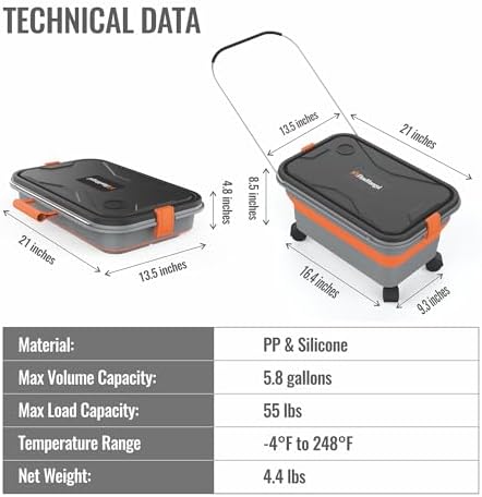 Glide CB 55 Collapsible Bucket 5.5 Gallon - Image 4