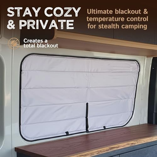 Living in a Bubble Insulated Blackout Behind The Driver Window Cover - Image 2