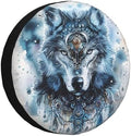 Native Wolf Spare Tire Cover Weatherproof Universal Wheel Protectors Wheel by Unknown