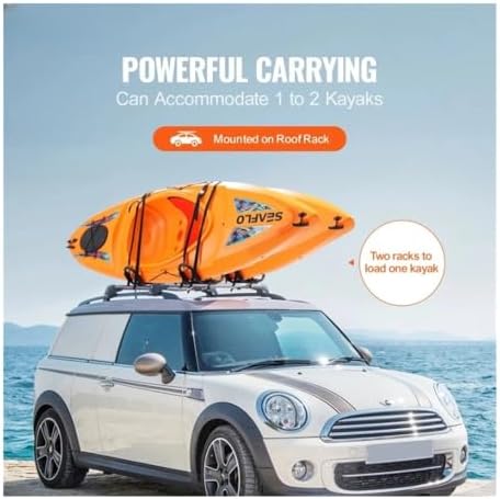 Roof Rack 2 Pairs J-Bar Soft Roof Rack Quick Folding Top Mount Tie Down Carrier - Image 3
