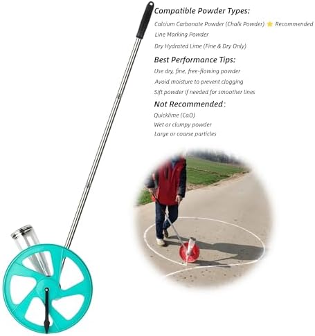 Line Marking Wheel – 1000ml Chalk Powder Dispenser - Image 2