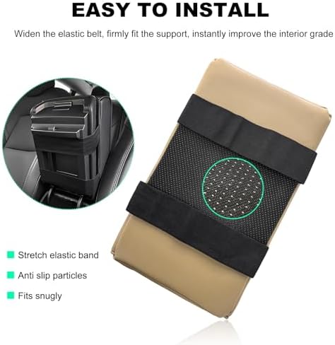 Car Center Console Armrest Pillow, Memory Foam Auto Armrest Box Cover - Image 5