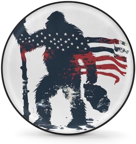 Bigfoot Spare Tire Cover 16in Spare Wheel Covers Tire Storage Cover by YoYoYuchong
