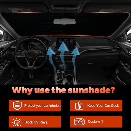 Foldable Front Windshield Sunshade fit - Image 5