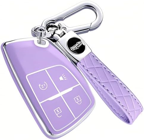 Key Fob Cover for Chevy with Keychain, Soft TPU Key Case Shell for Colorado by Unknown