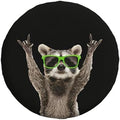 Spare Tire Cover with Funny Green Glasses Raccoon Pattern 16inch by Unknown