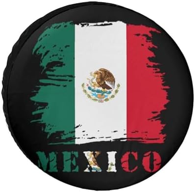Vintage Mexico Michoacan Mexican Flag Tire Covers, Dust-Proof Weatherproof by Unknown