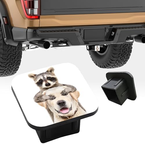 Trailer Hitch Cover, Funny Raccoon Dog Tow Hitch Cover by Unknown