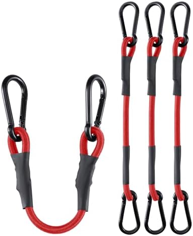 8 Pack 60" Heavy Duty Bungee Cords by LuckyStraps