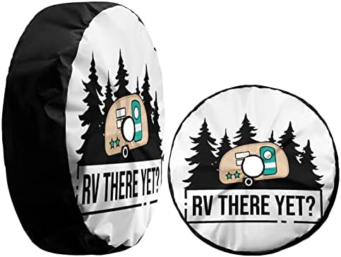 Delerain Spare Tire Cover with Backup Camera Hole RV There Yet Wheel Covers - Image 3