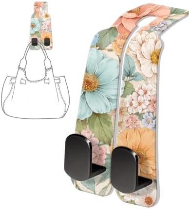 PU Leather Car Seat Hook, Storage Headrest Hanger, Cute Car Backseat Organizer - Image 6