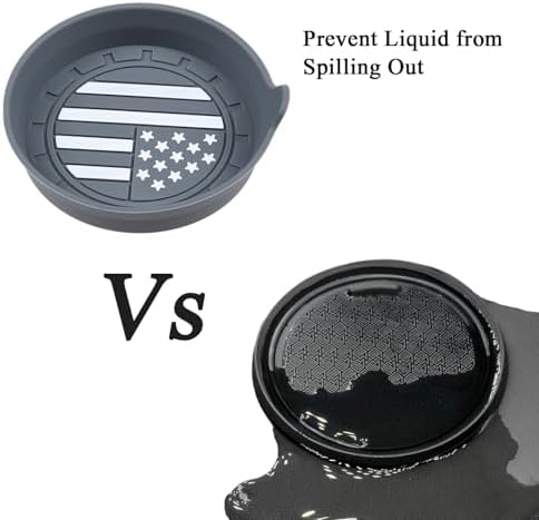 Amooca 4-Pack Car Cup Coaster Silicone Spill-Proof Cup Holder Inserts - Image 4