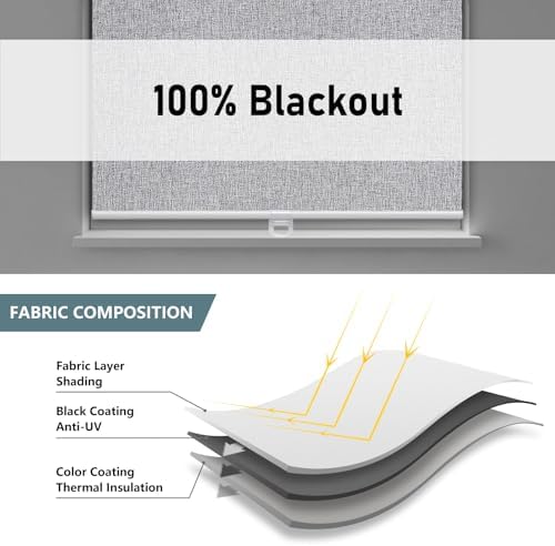 AOSKY Blackout Cordless Roller Shade - Image 5