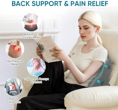 Lumbar Support Pillow for Recliner, Ergonomic Back Support Pillow - Image 3