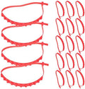 20 Piece Orange Rubber Car Suv Anti Skid Snow Chains Reusable by TIDTALEO