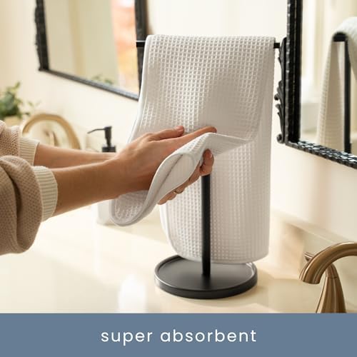 S&T INC. Aura Waffle Hand Towels, 4 Pack - Image 4