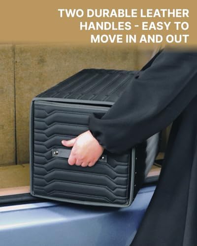 Owleys Trunk Organizer for Car, PU Leather, 21.6in 50L - Image 4