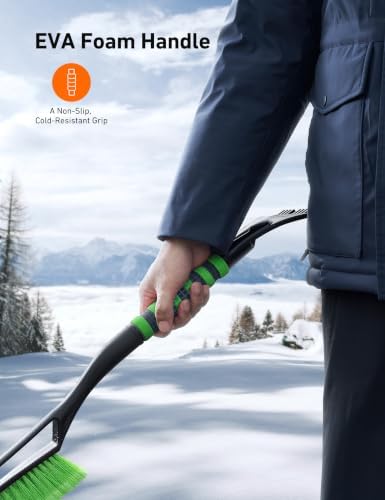 AstroAI 27" 2-in-1 Detachable Snow Brush & Ice Scrapers - Image 6