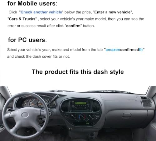 Dash Cover Mat for Toyota Tundra/Sequoia F125 - Image 2