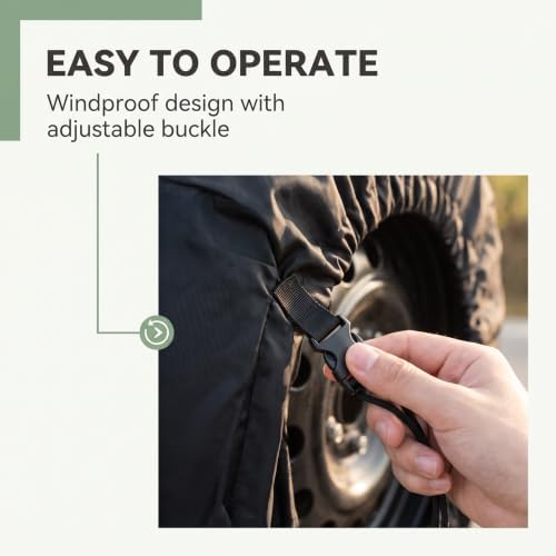 1 PC Car Tire Protector, Oxford Cloth Spare Tire Storage Bag - Image 4