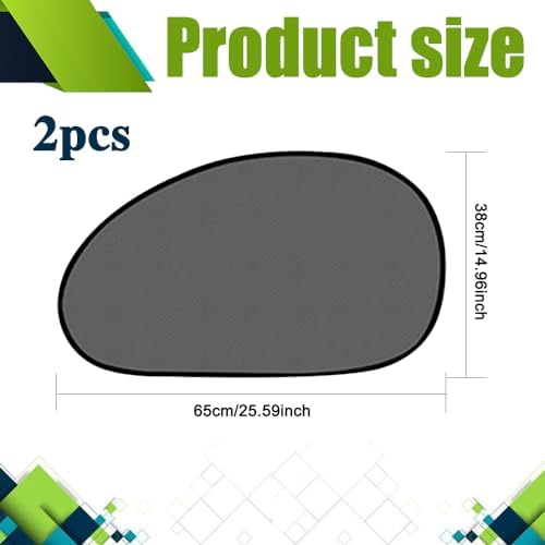 2PCS Car Window Shade, Mesh Car Window Screen Provide Glare and UV Rays - Image 2