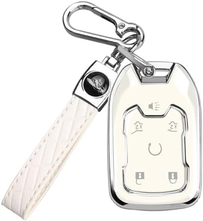 for Chevy GMC Key Fob Cover 6 Buttons Key Case 2016-2025 by MILDEAST