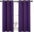 NICETOWN Thermal Insulated Blackout Curtains, 34 x 45in, Royal Purple by NICETOWN