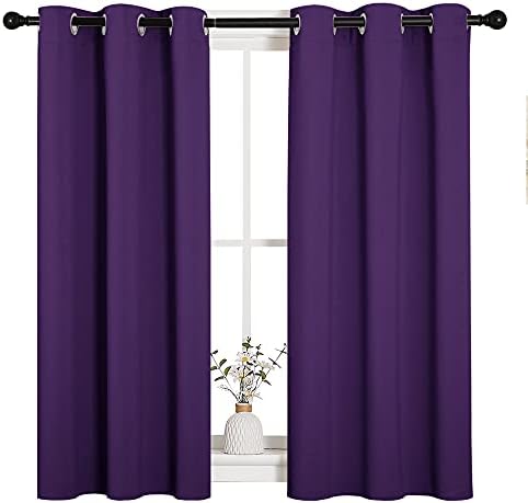 NICETOWN Thermal Insulated Blackout Curtains, 34 x 45in, Royal Purple by NICETOWN