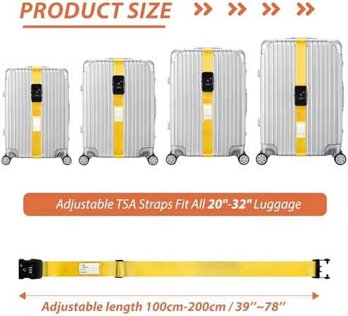 TSA Approved Luggage Straps - Image 3
