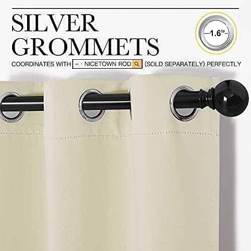 NICETOWN Kitchen Curtains, Short Curtains, 1 Pair - Image 3