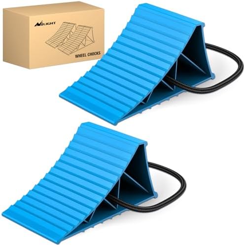 Nilight Wheel Chocks, Heavy Duty Wheel Stopper by Nilight