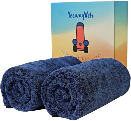 YeewayVeh 2-Pack Long-Reach Pro Drying Towels by YeewayVeh