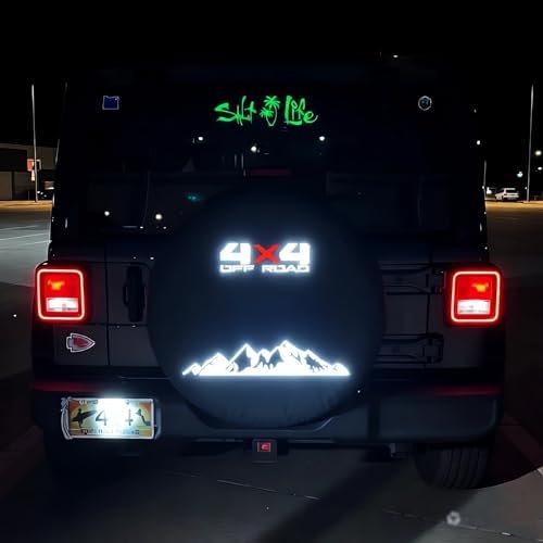 Reflective Spare Tire Cover for Jeep Wrangler 2007-18 Gladiator - Image 3