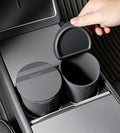 BMZX Car Trash Can with Lid Small Cup Holder Door Pocket Garbage Can Trash Bin by BMZXTESLAAFTERMARKET
