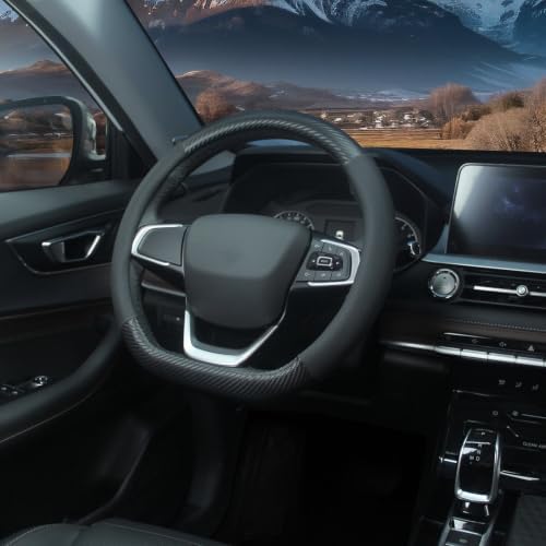 D Shaped Car Steering Wheel Cover 14.5"-15", Non-Folding Packaging - Image 3