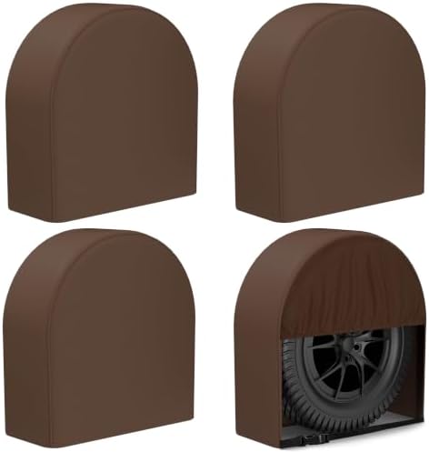 eletecpro RV Tire Covers, Fit 26-29 Inch Tire Diameters by eletecpro