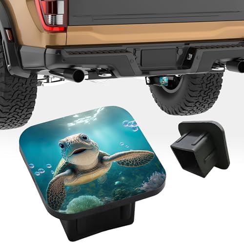 Trailer Hitch Cover, Cute Turtle Under the Sea Tow Hitch Cover by Unknown