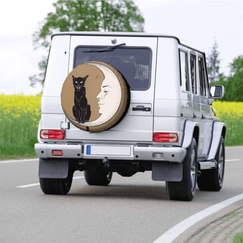 Black Cat Moon Spare Tire Cover - Image 5