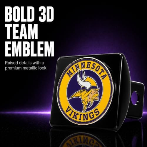 Minnesota Vikings Trailer Hitch Cover - Image 2