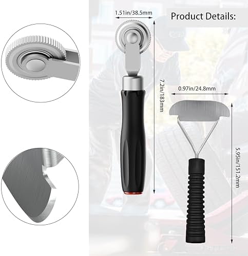 Tire Repair Patch Tools Complete Kit - 42mm Steel Buffing Wheel - Image 3