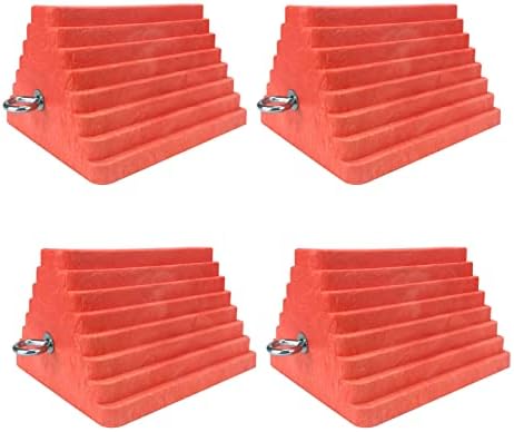 HOXWELL Premium 4 pcs Heavy Duty Wheel Tire Chocks, Vehicle Chocks by HOXWELL