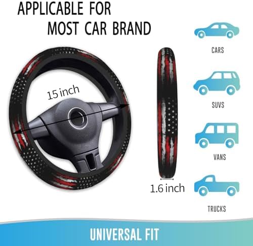 Steering Wheel Cover 15 Inch Breathable Anti Slip - Image 4