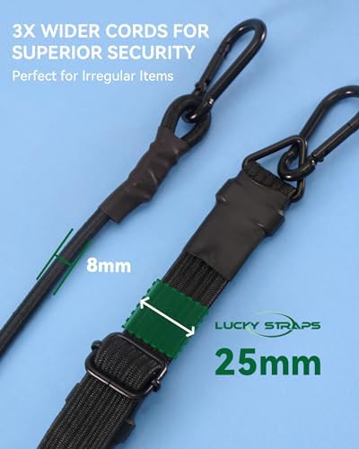 Heavy Duty 48" Flat Adjustable Carabiner Bungee Cords - Image 3