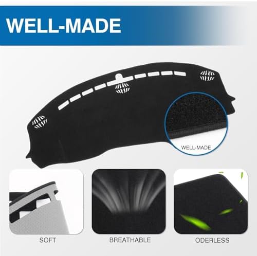 KUST Black Dash Cover for Dodge Challenger 2015-2022 2023 2024 Left Hand - Image 4