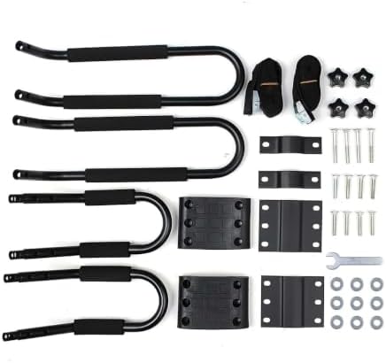 1pair Kayak Roof Rack for Car Top Carrier J Cross Bar Canoe Boat Mount - Image 3