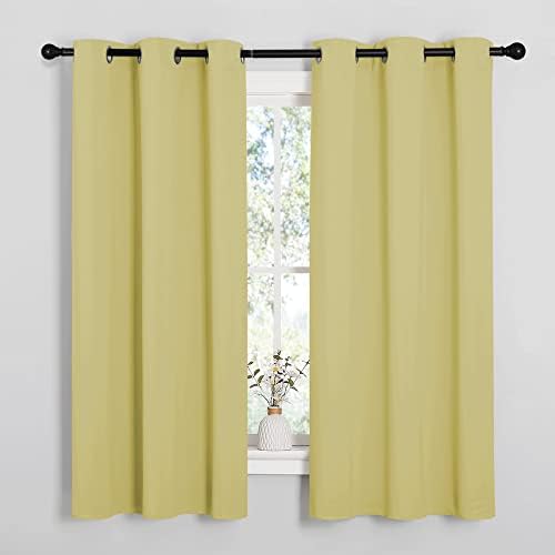 NICETOWN Paler Yellow Room Darkening Curtains by NICETOWN