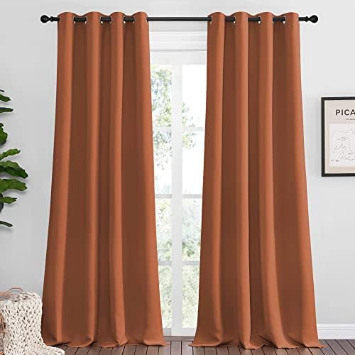 NICETOWN Burnt Orange Blackout Curtains by NICETOWN